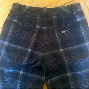 Nike Golf Tour Performance Dri-Fit Womens Plaid Pants Golf Active Size 0 EUC